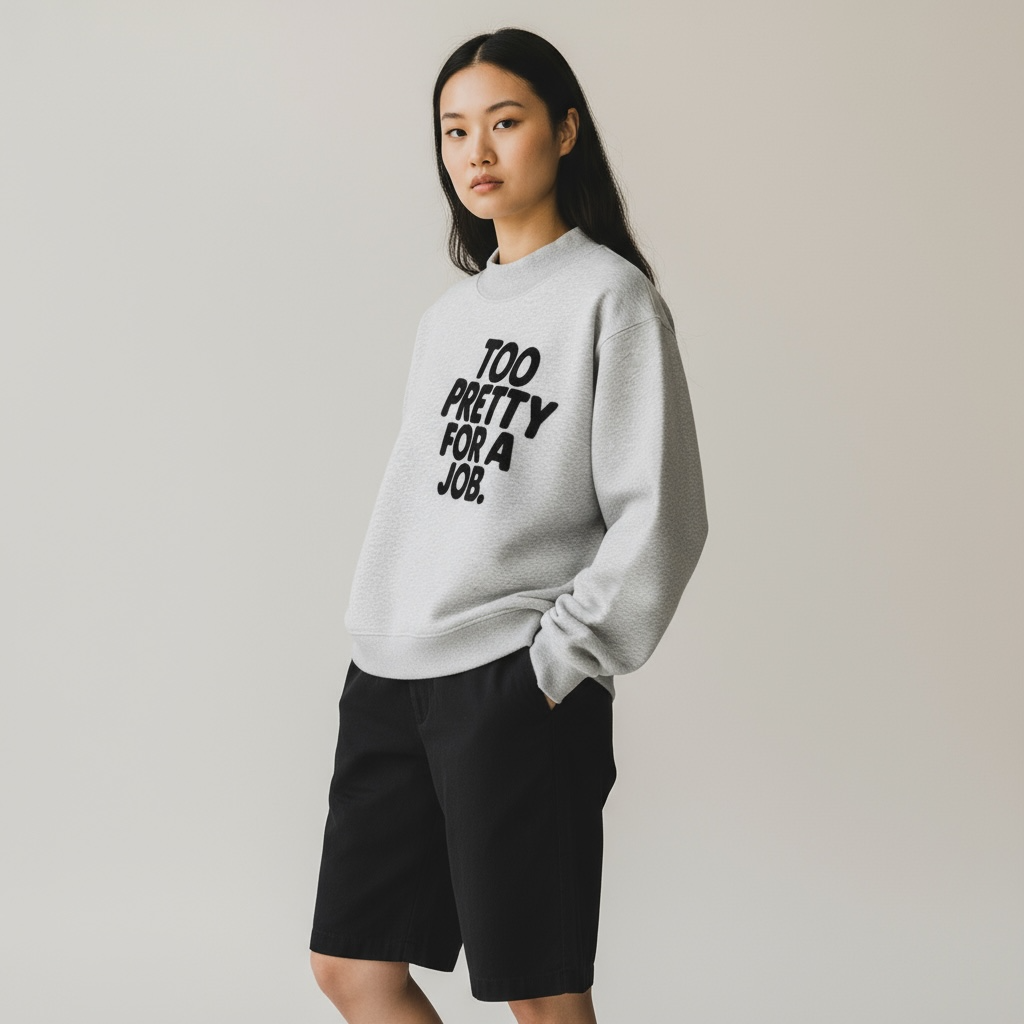 ATHAN SOCIETY - “too pretty for a job”  Sweater