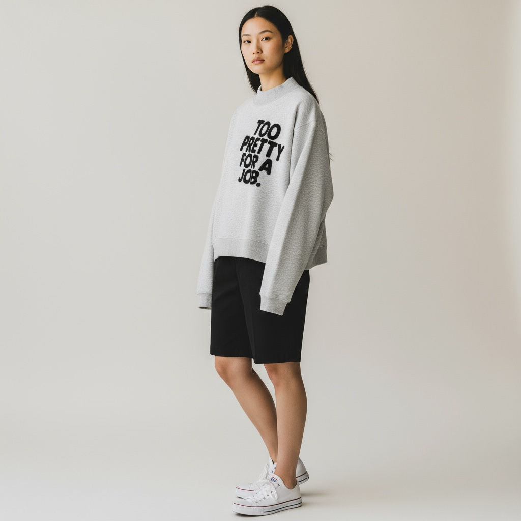 ATHAN SOCIETY - “too pretty for a job”  Sweater